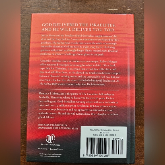 The‎ Red Sea Rules by Robert Morgan Book Devotional Spiritual Biblical - Picture 2 of 3